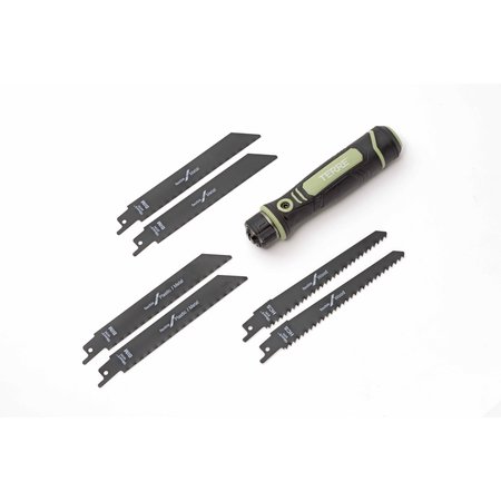 T TERRE Adjustable Reciprocating Blades Hand Saw, Jab Saw, Drywall Saw, Cuts Metal, Wood, Plastic 104001